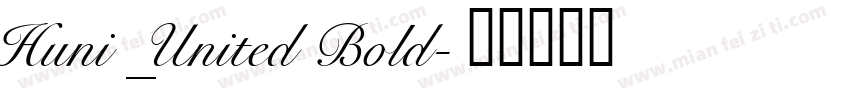 Huni_United Bold字体转换